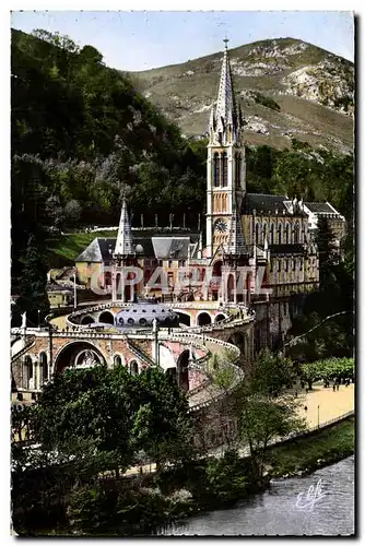 Cartes postales moderne Lourdes Vue Plongeante sur la Basilique