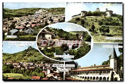 Cartes postales Boen & Environs Vue generale La chateau de Marcelly Sail sous Couzan Bastie d'URfe