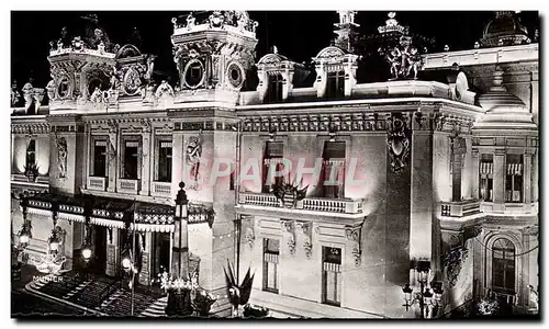 Cartes postales moderne Monte Carlo Le casino Effet de nuit
