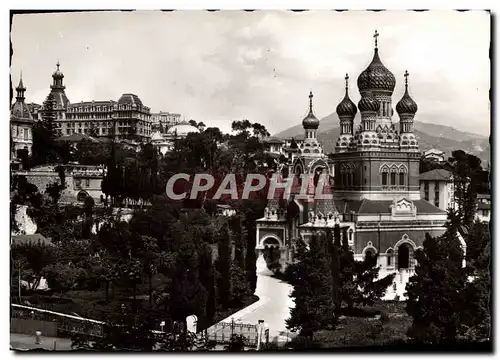 Cartes postales moderne Cote D&#39Azur Nice L&#39Eglise Russe et le Lycee du Parc Russie Russia