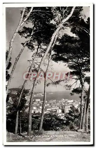 Cartes postales moderne Nice Vue Prise a travers les Pins