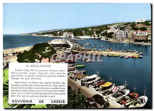 Moderne Karte Souvenir de Cassis La Bouillabaisse Bateaux