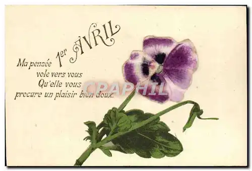 Cartes postales moderne Ma pensee vole vers vous Qu elle vous precure un plaisir bien doux Fleurs