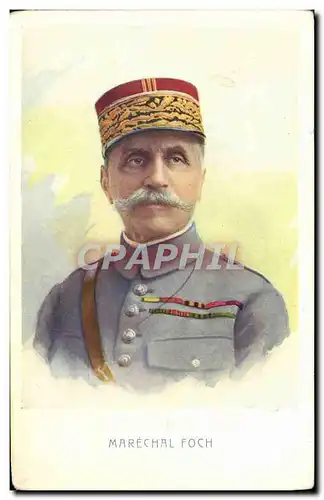 Cartes postales Marechal Foch Militaria