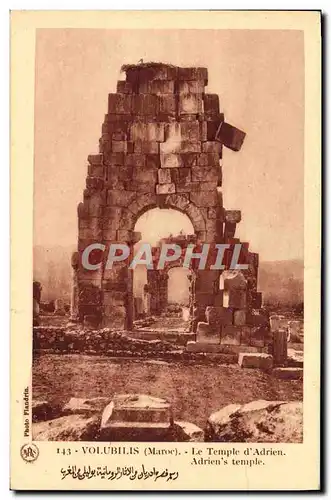 Cartes postales Volubilis Le Temple d'Adrien