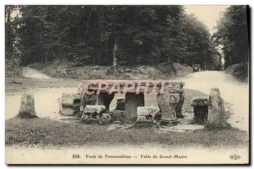 Cartes postales Foret de Fontainebleau Table du Grand Maitre