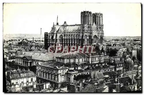 Ansichtskarte AK Reims Panorama pris de L&#39Eglise St Jacques