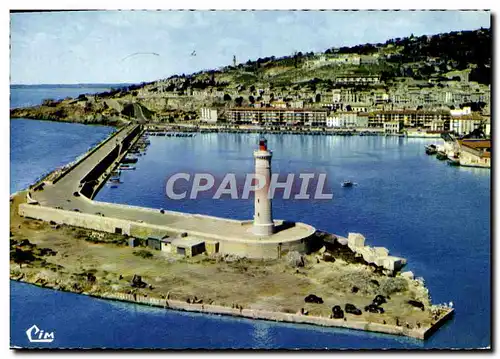 Moderne Karte Sete Vue Aerienne Le phare