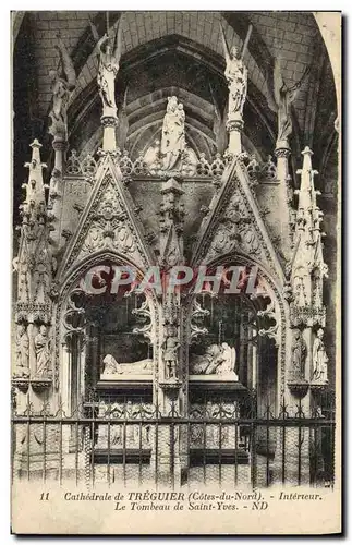 Ansichtskarte AK Cathedrale de Treguier Interieur Le Tombeau de Saint Yves