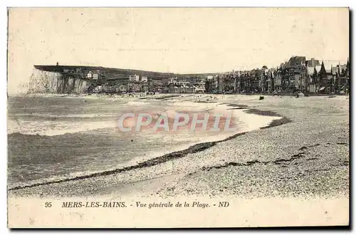 Cartes postales Mers Les Bains Vue Generale de la Plage