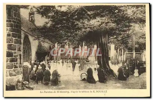 Cartes postales Le Pardon de St Ganery d&#39apres la tableau de Bouille