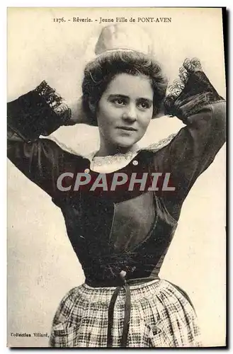 Cartes postales Reverie Jeune Fille de Pont Aven Folmklore