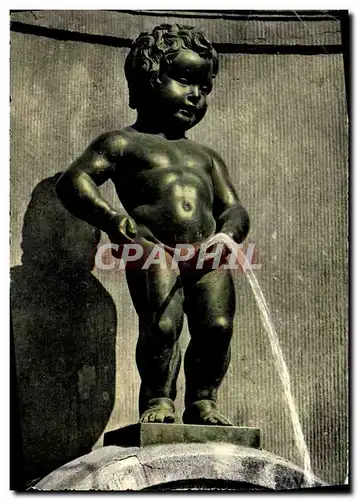 Moderne Karte Bruxelles Manneken Pis