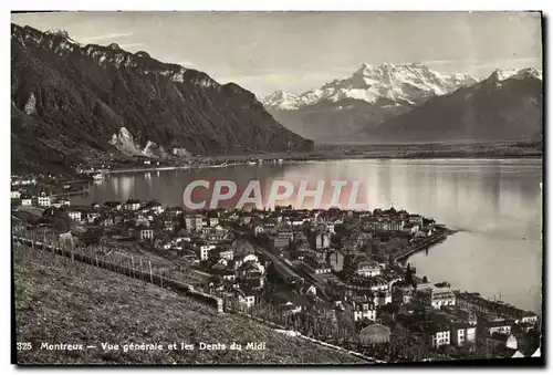 Cartes postales Montreux Vue Generale et les Dents du Midi