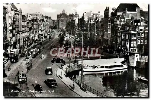Cartes postales moderne Amsterdam Rokin vanaf Spui Tramway