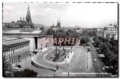 Cartes postales moderne Wien Ringstrasse mil Parlament Rathaus