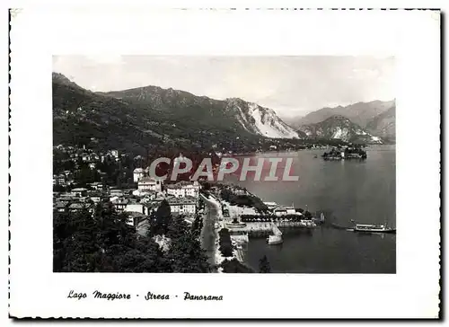 Cartes postales moderne Laga Maggiore Stresa Panorama