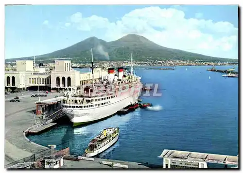 Moderne Karte Napoli Stazlone Marittima Bateau