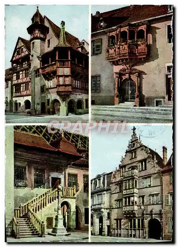 Moderne Karte Colmar Maison Pfister Ancien siege de justice Escalier de l&#39ancienne Douane Maison des TEtes