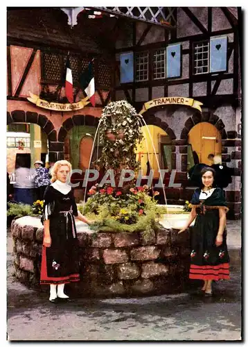 Cartes postales moderne Foire Regionale Des Vins D&#39Alsace Colmar Halles aux vins Alsaciennes Folklore