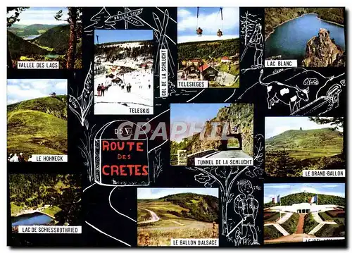 Cartes postales moderne Route Des Cretes