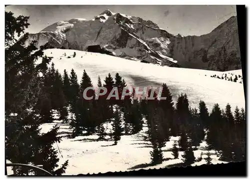 Cartes postales moderne Megeve Le Mont Blanc Et Le Chalet Ideal Sport