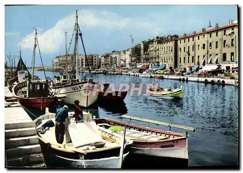 Cartes postales moderne Sete Le Canal Et Les Quais Bateaux