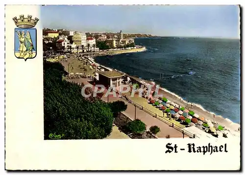 Cartes postales moderne St Raphael Vue de la grande plage et la promenade