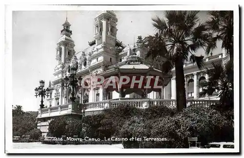 Cartes postales moderne Monte Carlo Le Casino Et Les Terrasses