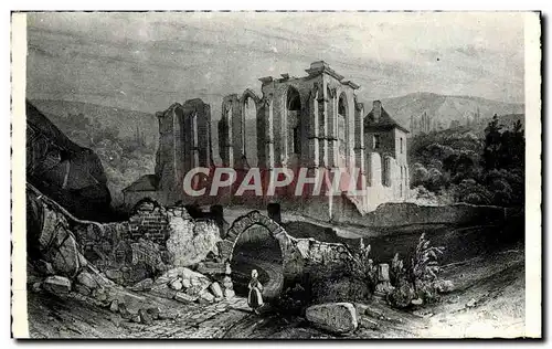 Cartes postales moderne Dixmont Ruines Du Prieure De l&#39Enfourchure d&#39Apres Une Estampe Du 17eme