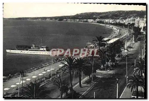 Cartes postales moderne Nice Promenade Des Anglais Bateau