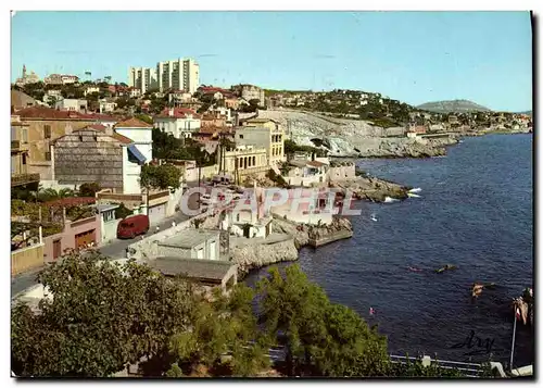 Cartes postales moderne Marseille Promenade De La Corniche