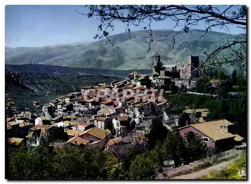 Cartes postales moderne Vernet Les Bains Le Vieux Village Domine Par Le Chateau Et l&#39Eglise Notre Dame Del Puig