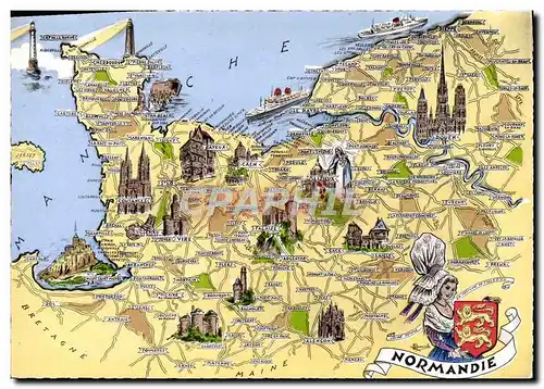Cartes postales Les Provinces Francaises Normandie