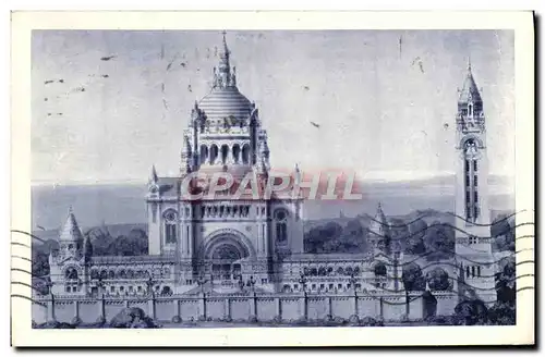 Cartes postales La Basilique De Lisieux Vue Generale Du Projet