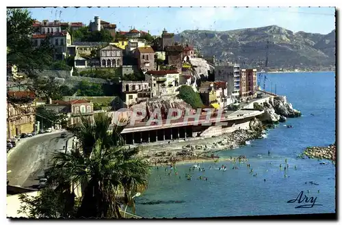 Cartes postales moderne Marseille Promenade De La Corniche Anse Du Prophete