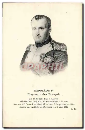 Cartes postales Napoleon 1er Empereur Des Francais Ajaccio