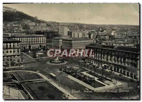 Cartes postales moderne Napoli Piazza Municipal