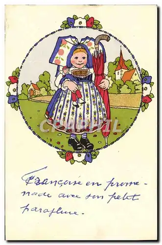 Cartes postales Hansi Enfants Alsace