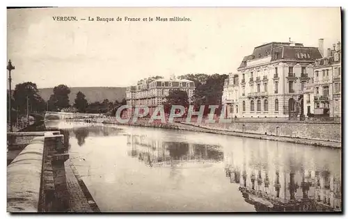 Cartes postales Verdun La Banque De France Et Le Mess Militaire