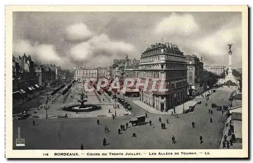 Ansichtskarte AK Bordeaux Cours Du Trente Juillet Les Allees De Tourny