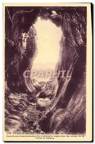 Cartes postales Perros Guirec Grotte De Trestrignel