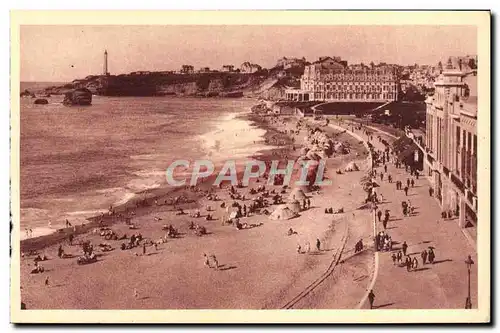 Cartes postales Biarritz La Plage