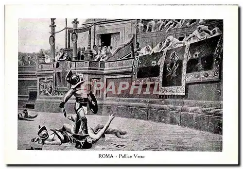 Ansichtskarte AK Roma Pollice Verso Gladiateur