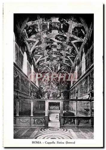 Cartes postales Roma Cappella Sistina