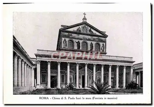 Cartes postales Roma Chiesa Di S Paolo Fuori Le Mura