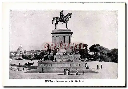 Ansichtskarte AK Roma Monumento A G Garibaldi