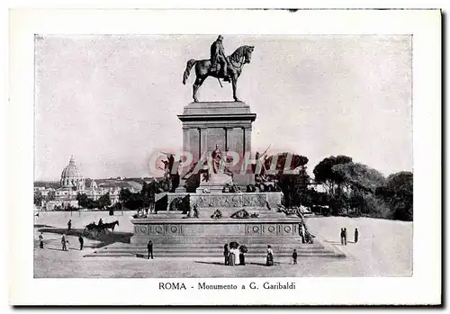 Cartes postales Roma Monumento A G Garibaldi