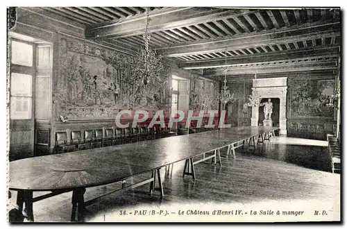 Cartes postales Pau Le Chateau D'Henri IV La Salle A Manger
