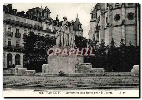 Ansichtskarte AK Pau Monument Aux Morts Pour La Patrie Militaria